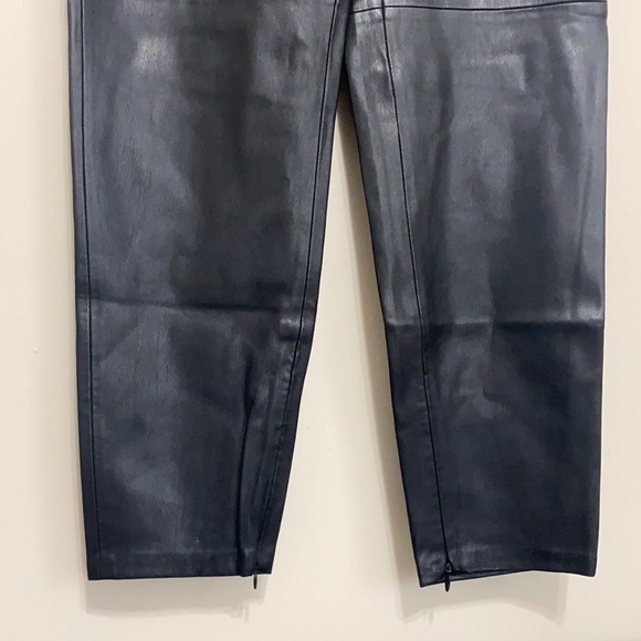 ZARA faux leather skinny pants with ankle zip - Picture 2 of 4